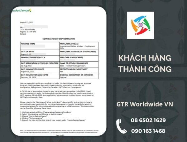 SINP nomination Khách hàng thành công GTR Worldwide VN (1)