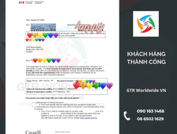 Khách hàng thành công 3 khách hàng GTR nhận được chấp nhận LMIA work permit trong 2 ngày liên tiếp (4)