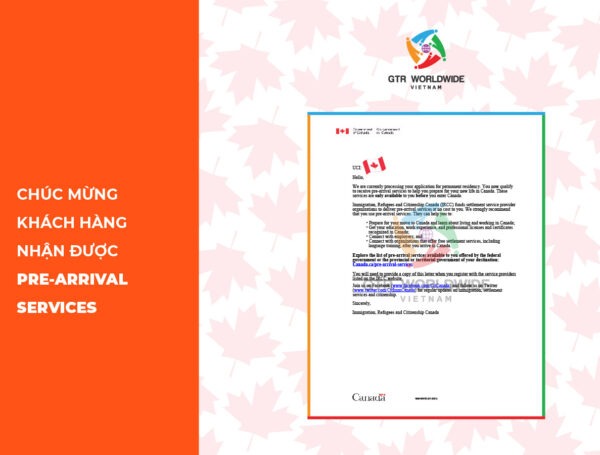 pre arrival services canada