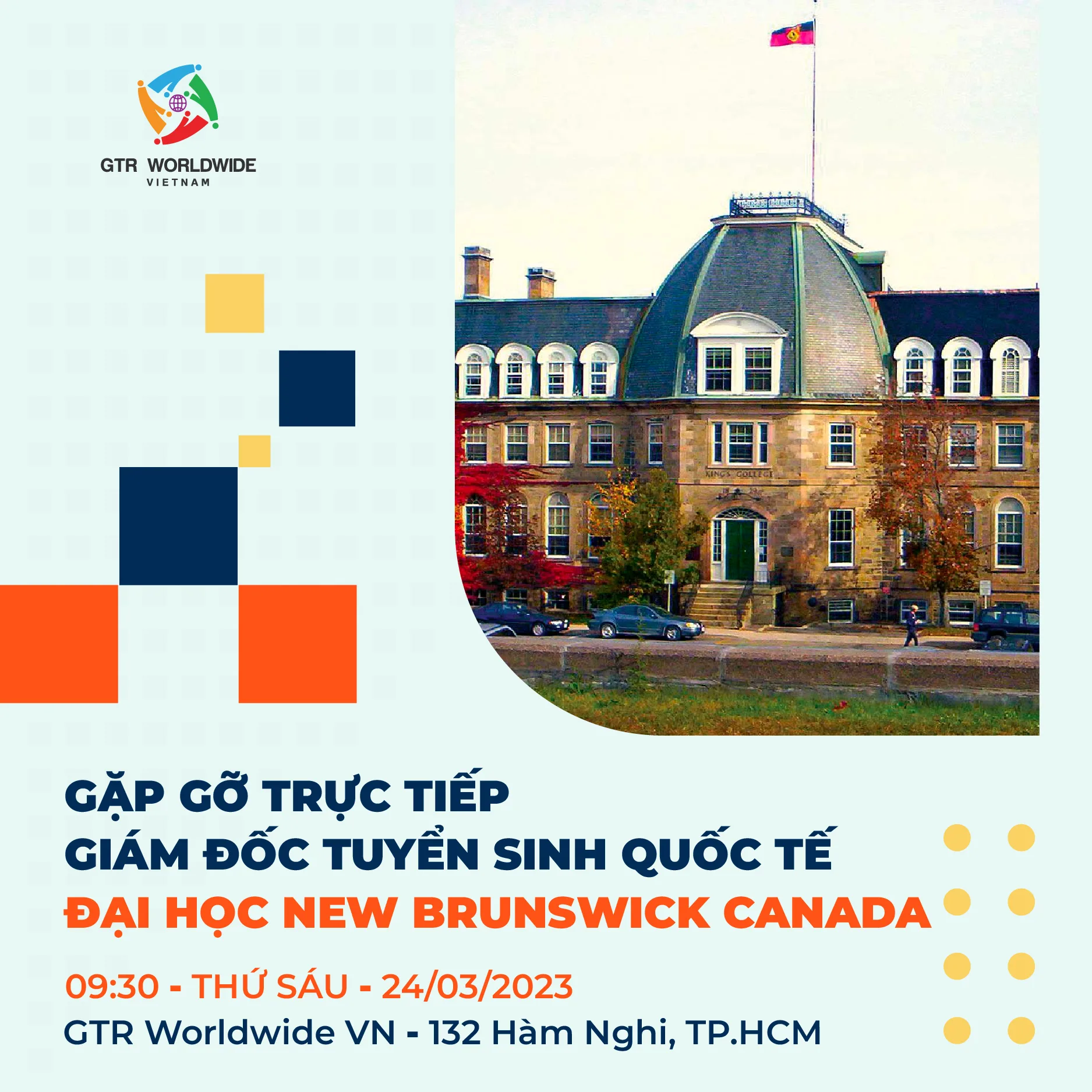GẶP GỠ GIÁM ĐỐC TUYỂN SINH QUỐC TẾ ĐẠI HỌC NEW BRUNSWICK 1